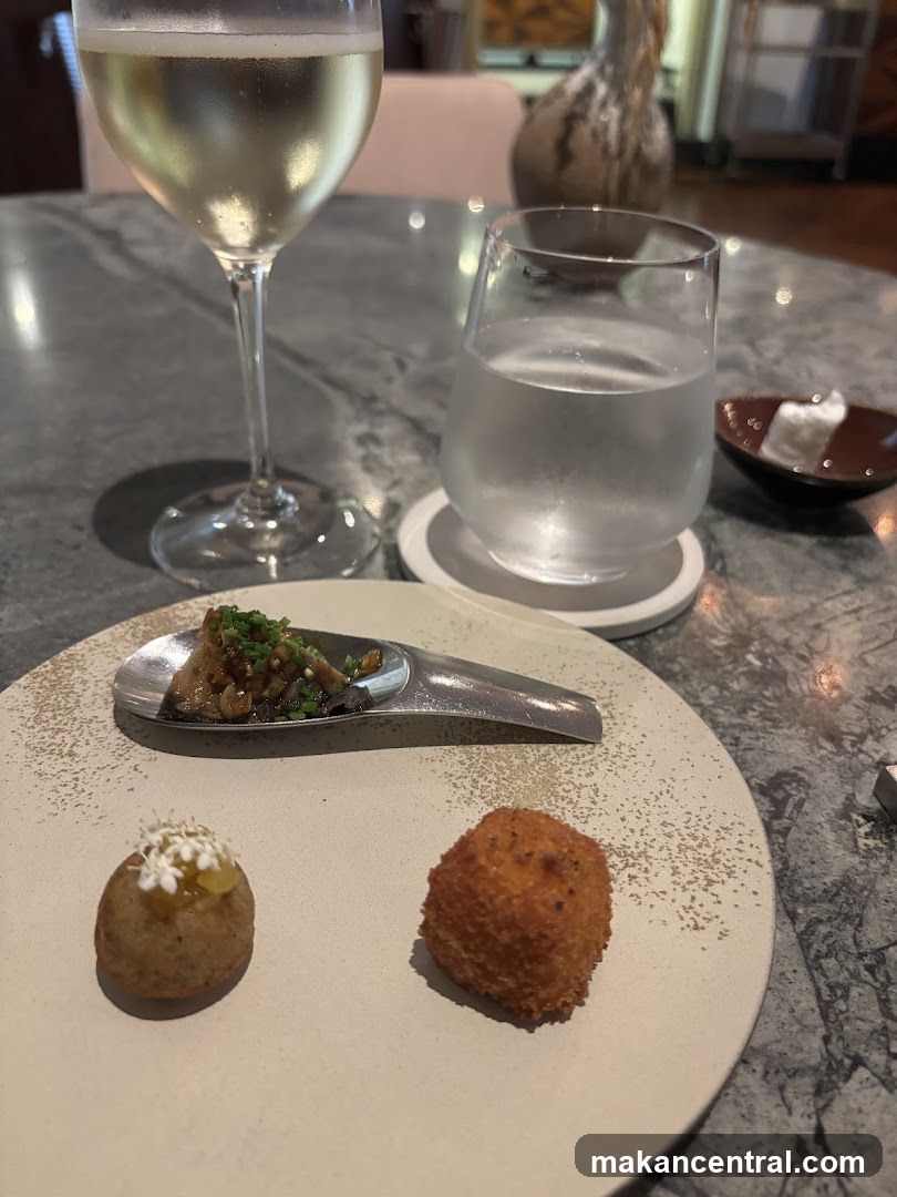 Amuse-bouche and drinks
