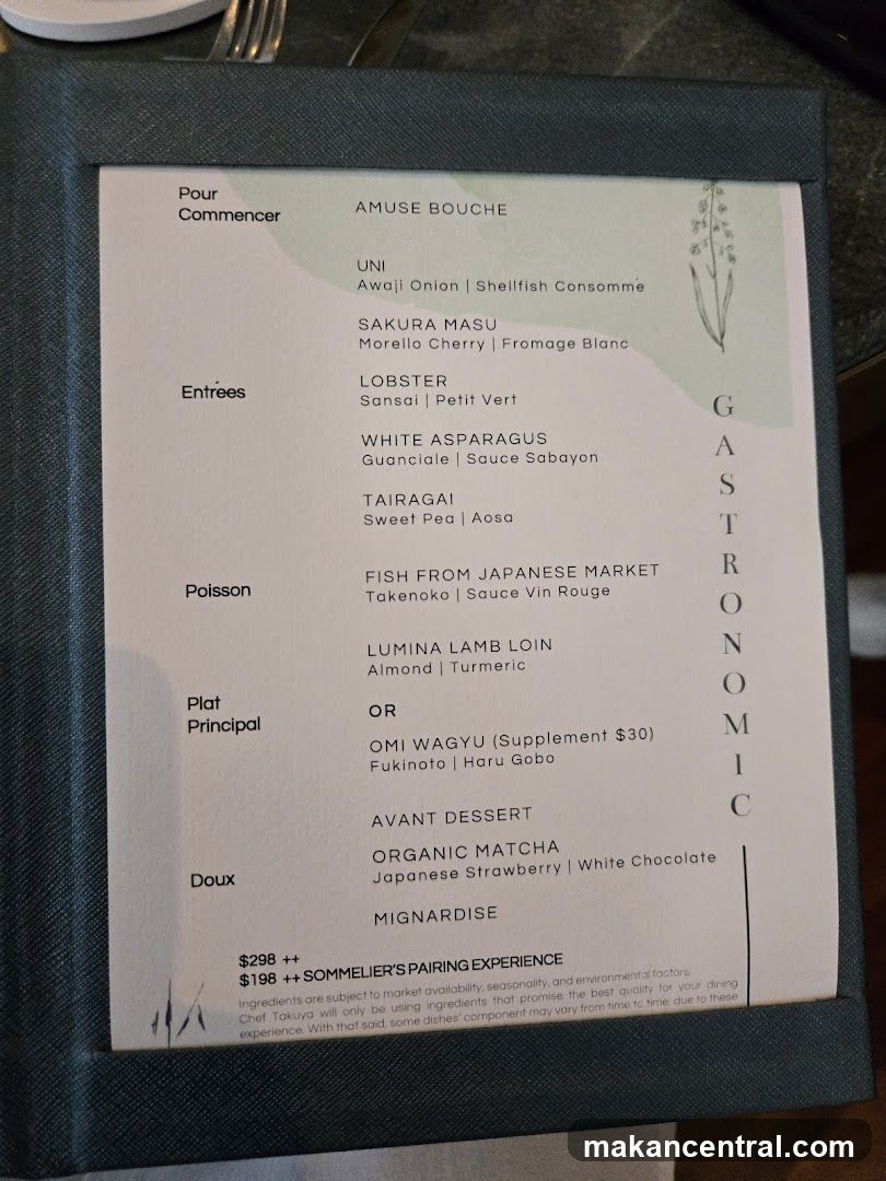 Gastronomic Menu