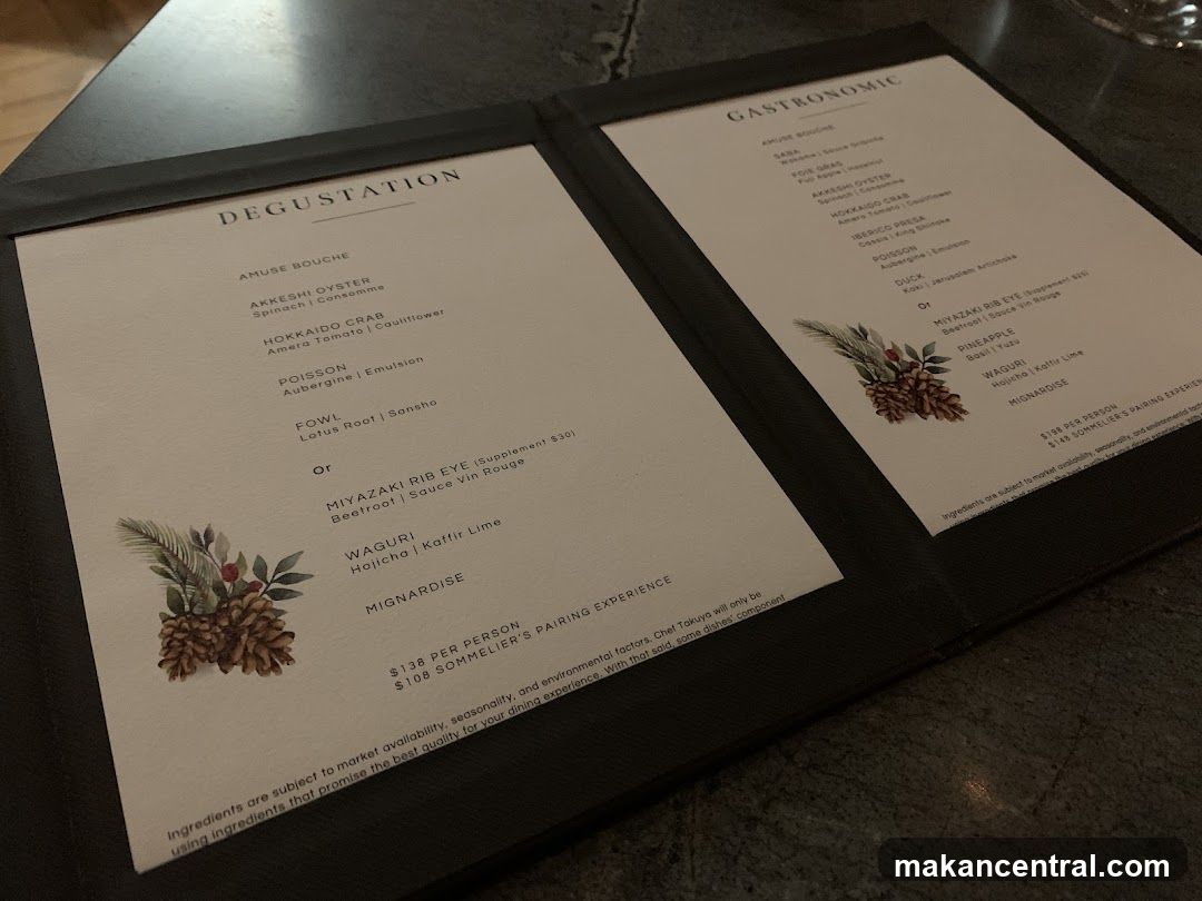Degustation and Gastronomic Menus
