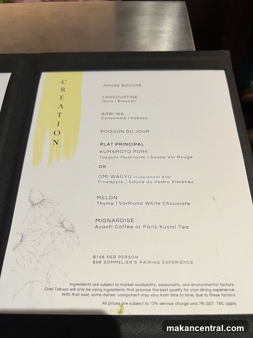 Creation Menu