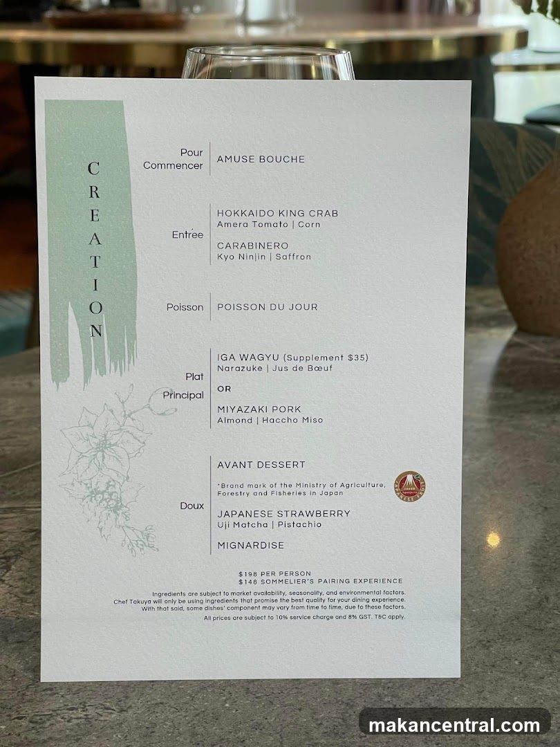 Creation Menu
