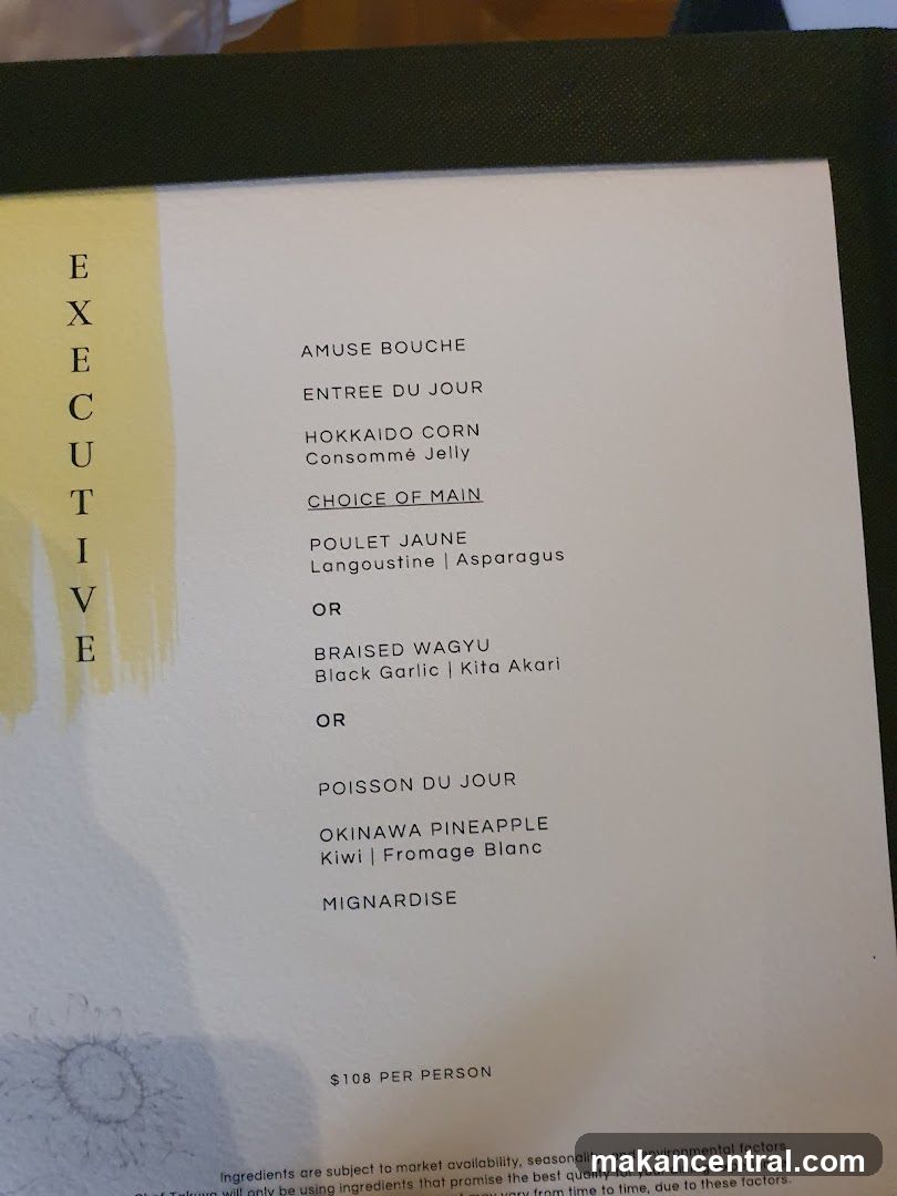Executive Menu