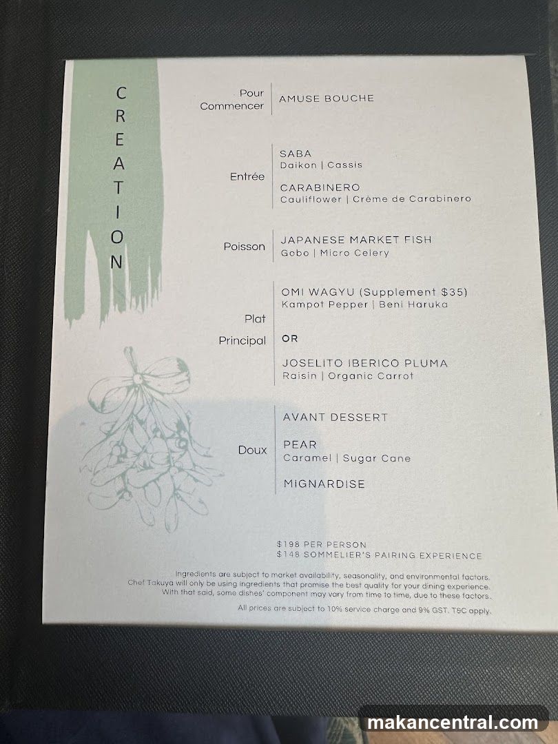 Creation Menu
