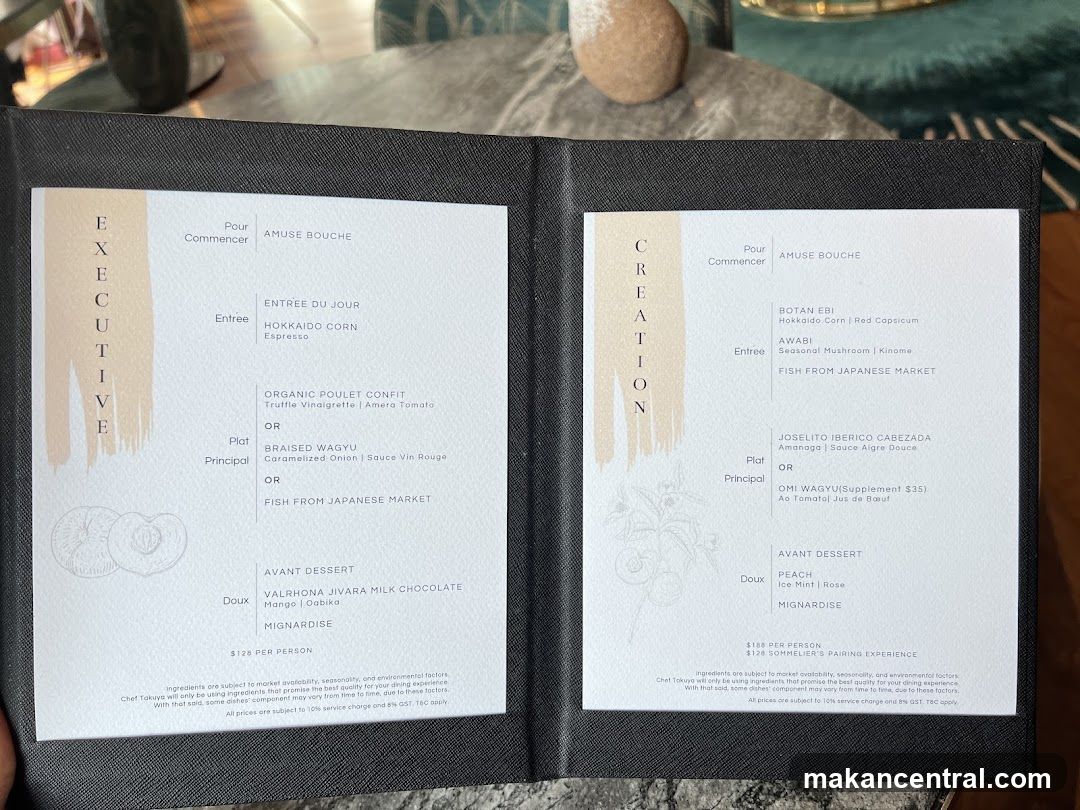 Executive and Creation Menus