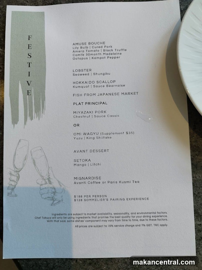 Festive Menu