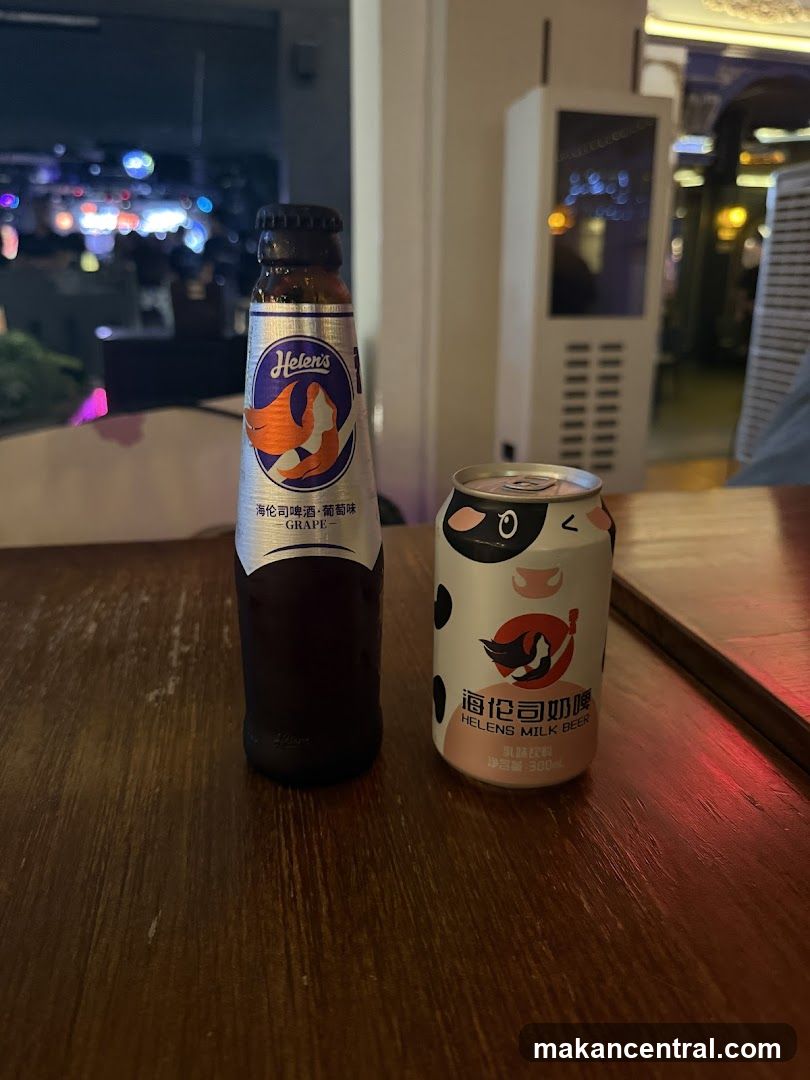 Helen's Grape Beer and Milk Beer