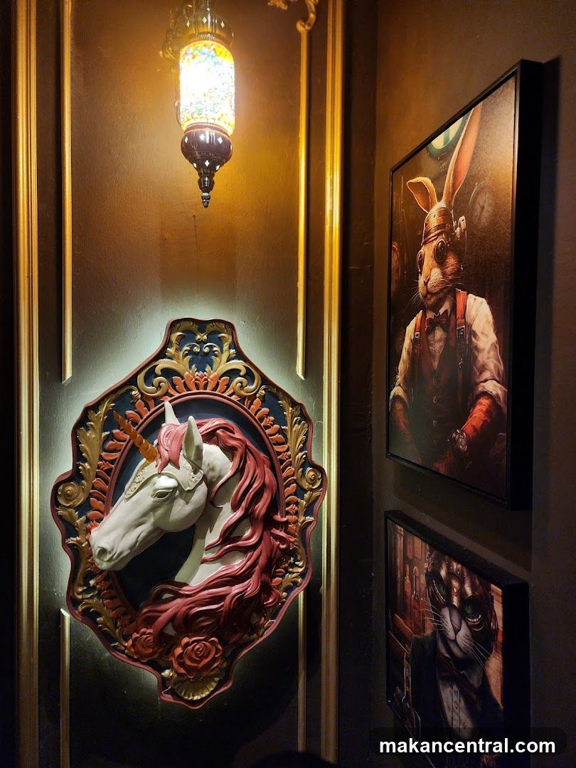 Steampunk-themed decor