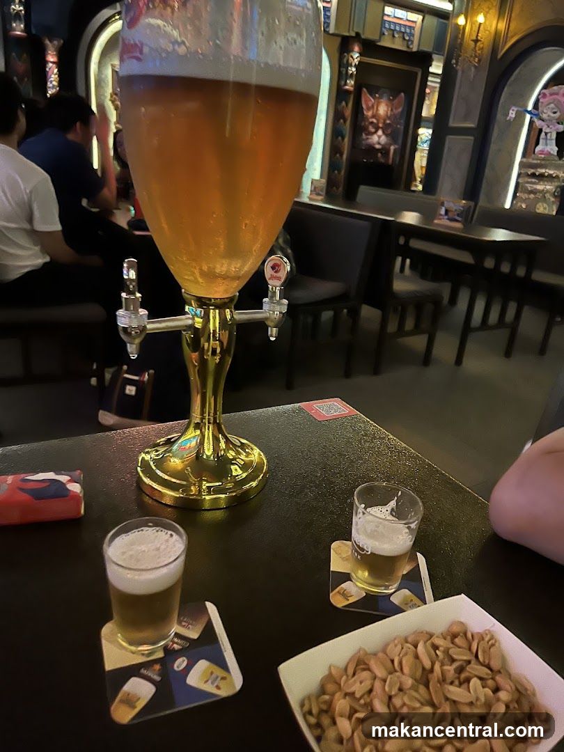 Beer Tower and Snacks