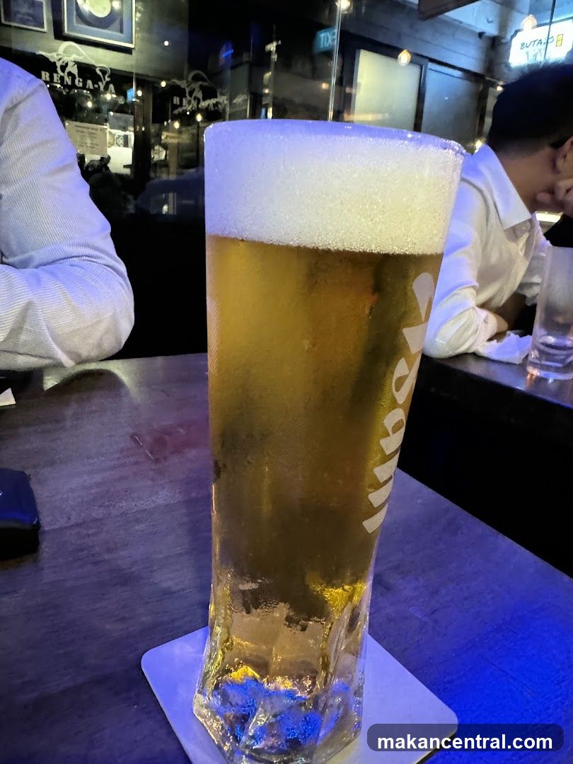 Beer in a tall glass