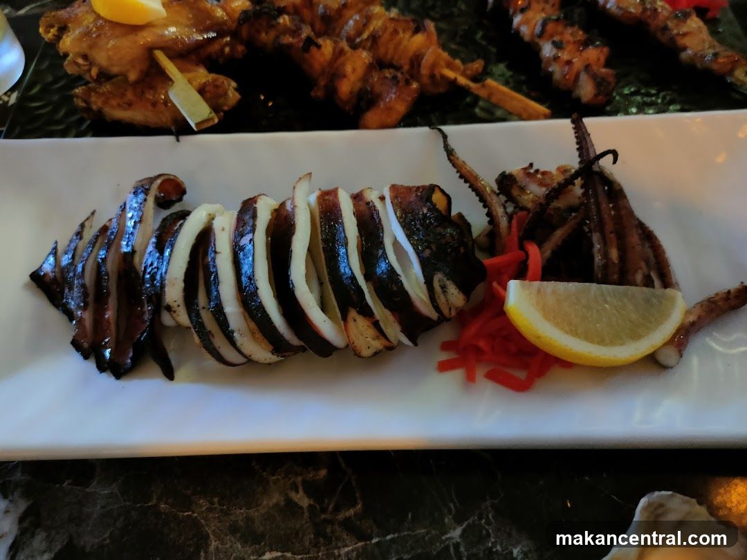 Grilled Squid and Skewers