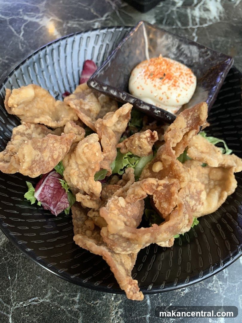 Crispy Chicken Skin Appetizer