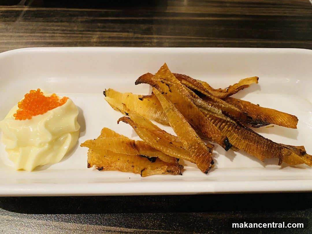 Dried Fish Snack with Roe and Mayonnaise