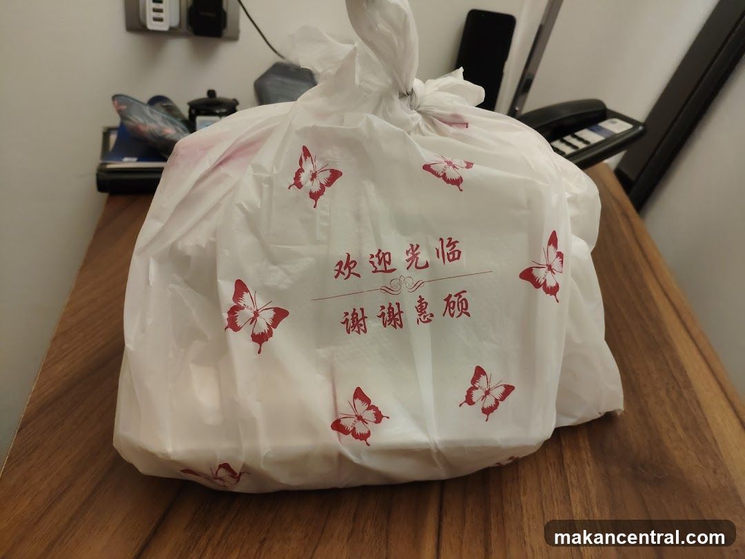 Takeout Bag with Butterflies