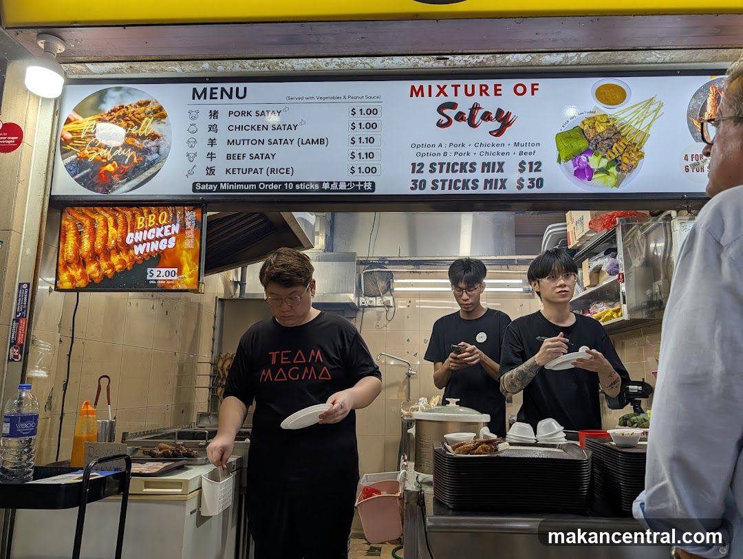 Food Stall Menu and Staff