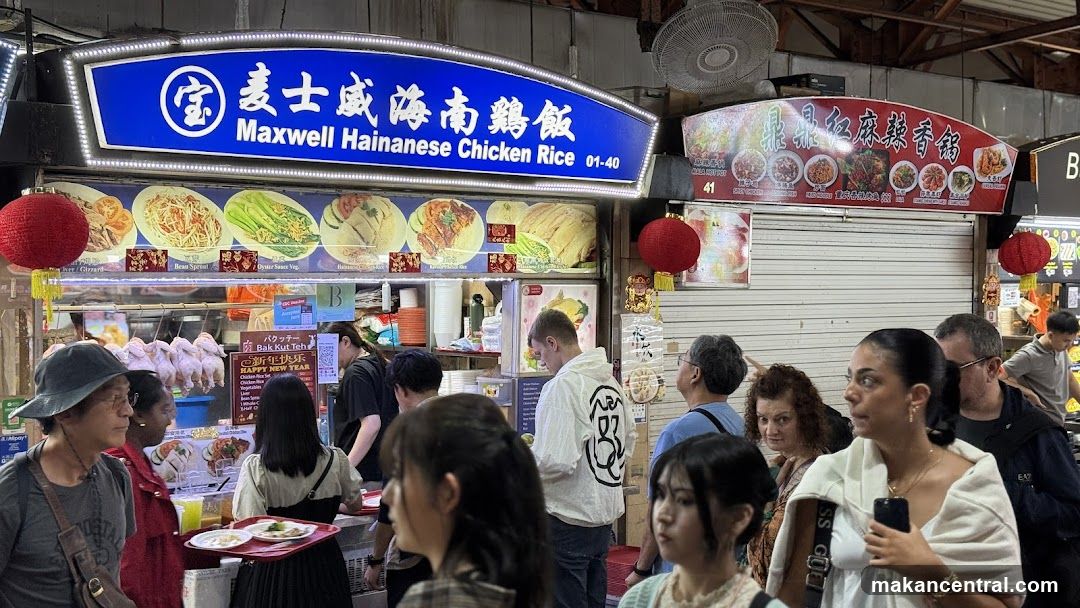 Food Stall with Customers