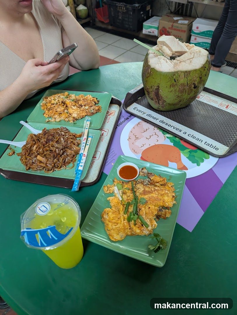 Food and Drink at a Table
