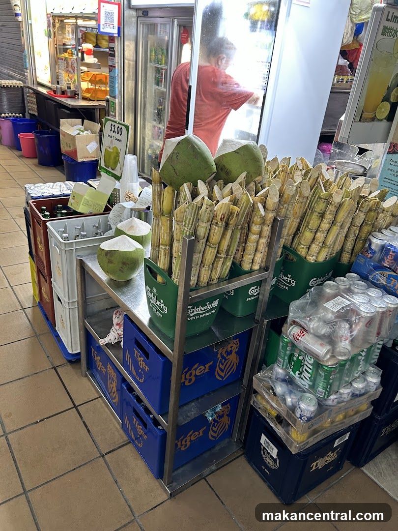 Fresh Coconuts and Sugarcane
