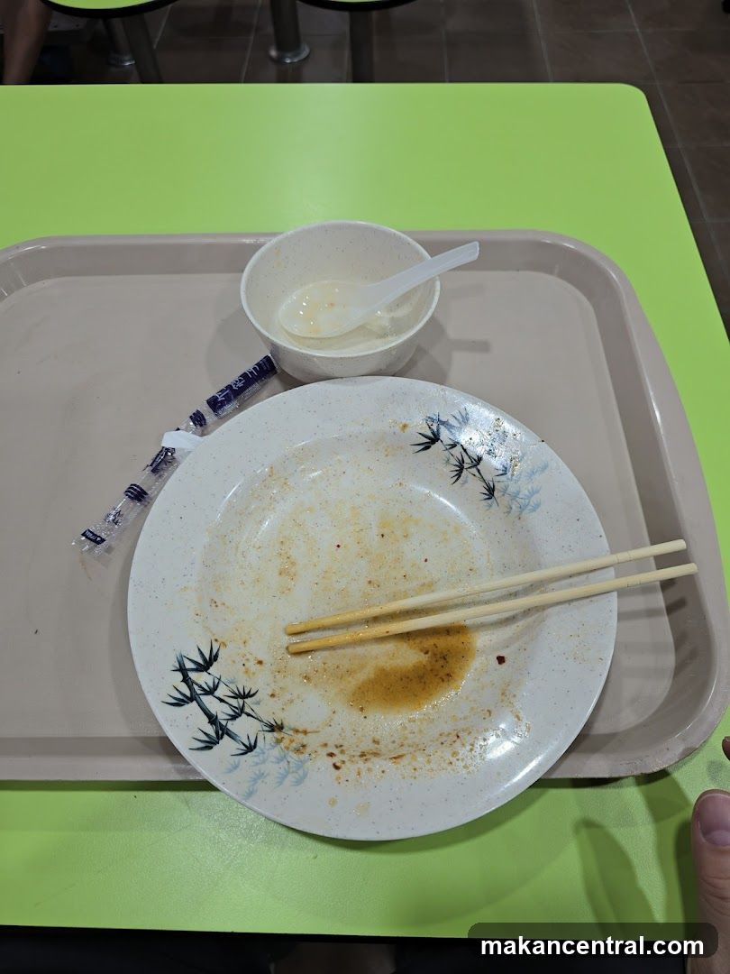 Dirty Dishes on Tray