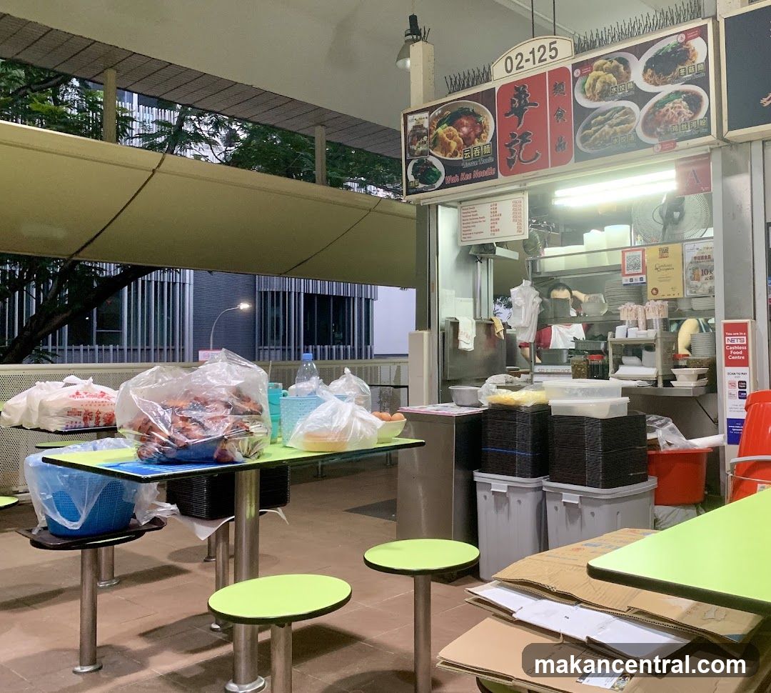 Food Stall with Menu and Seating