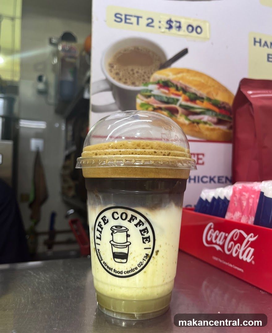 Coffee Drink with Menu Board