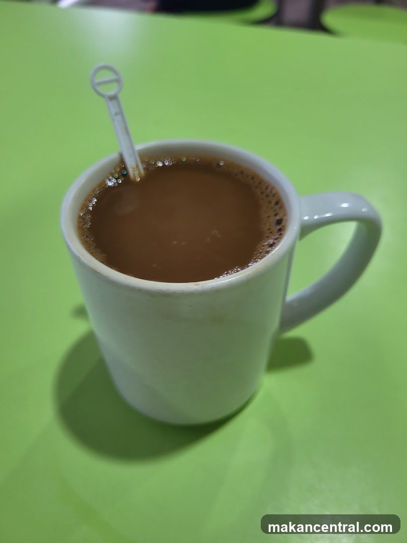 Coffee with a stirrer