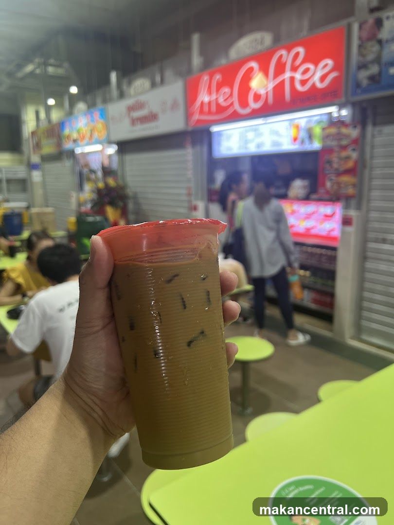 Iced Coffee at a Food Stall