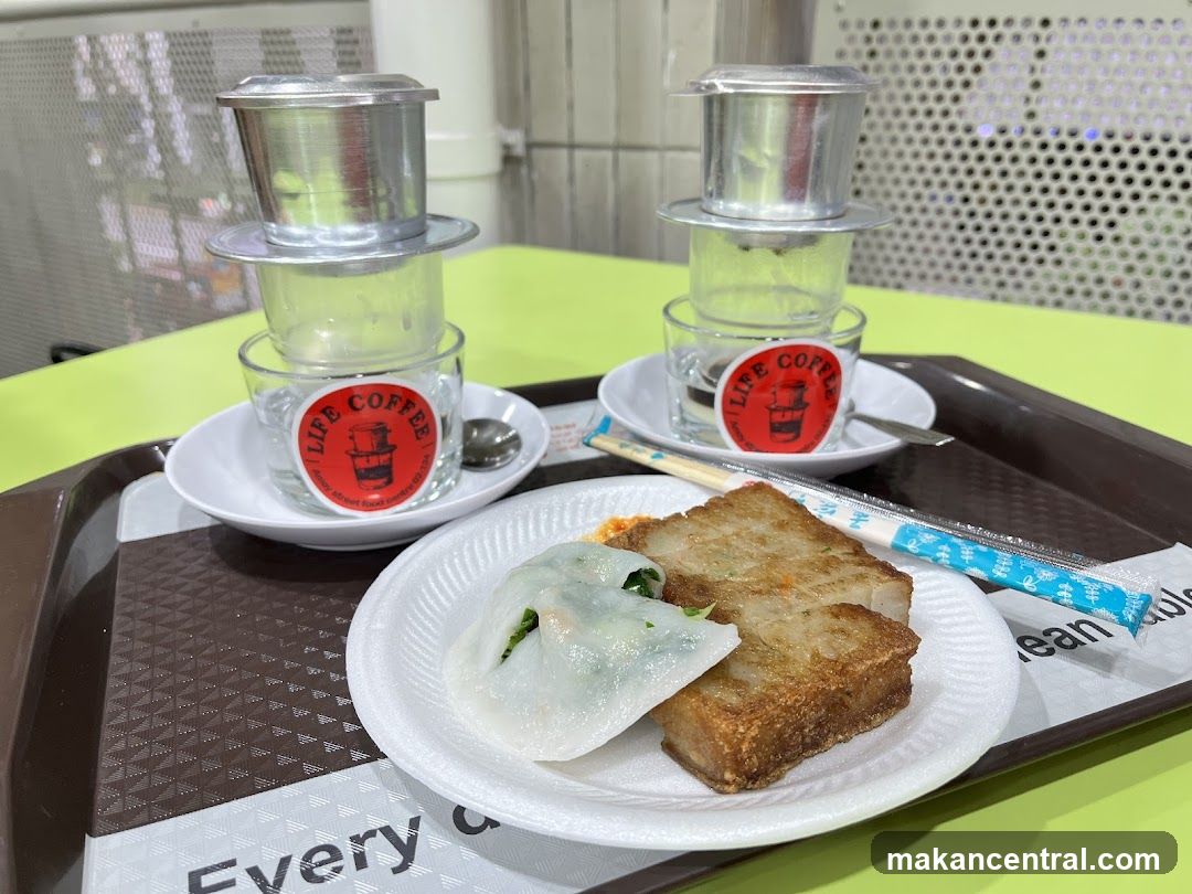 Vietnamese Coffee and Food