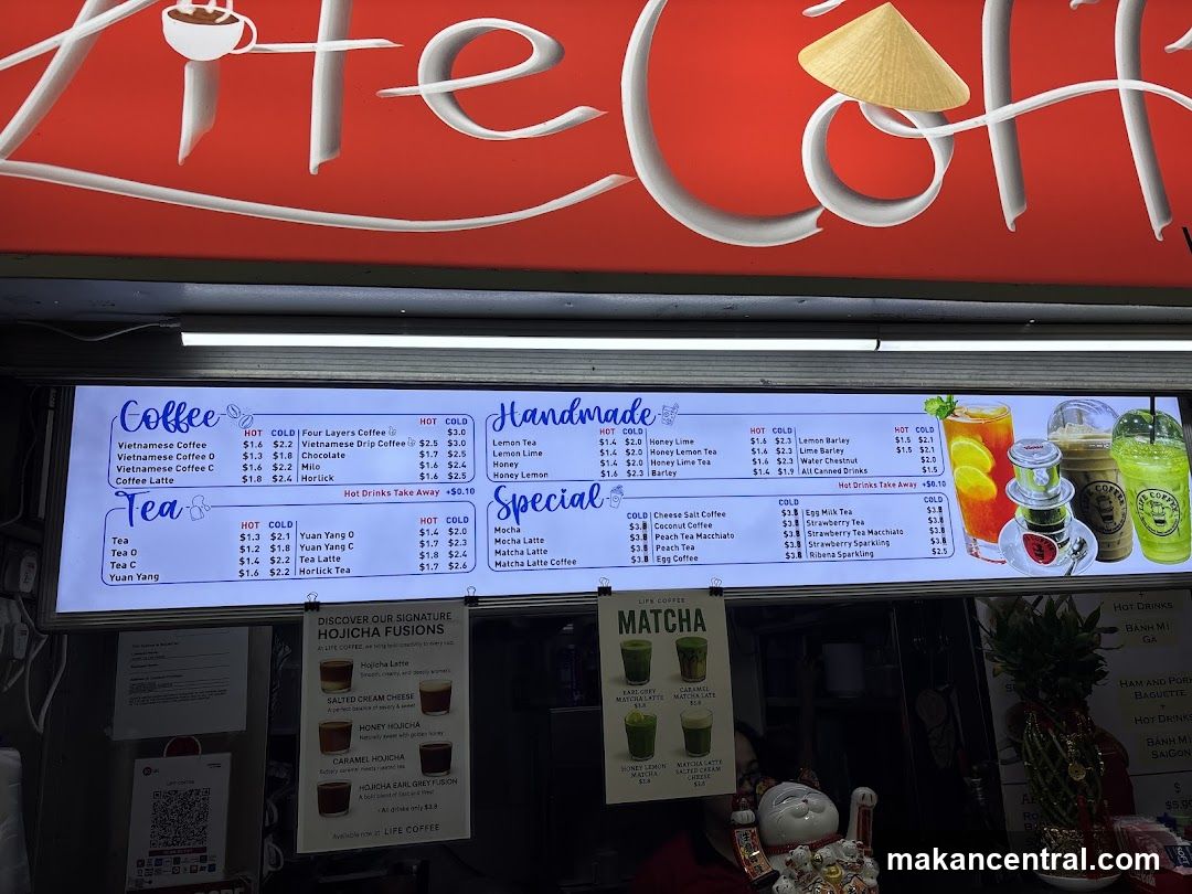 Life Coffee Menu