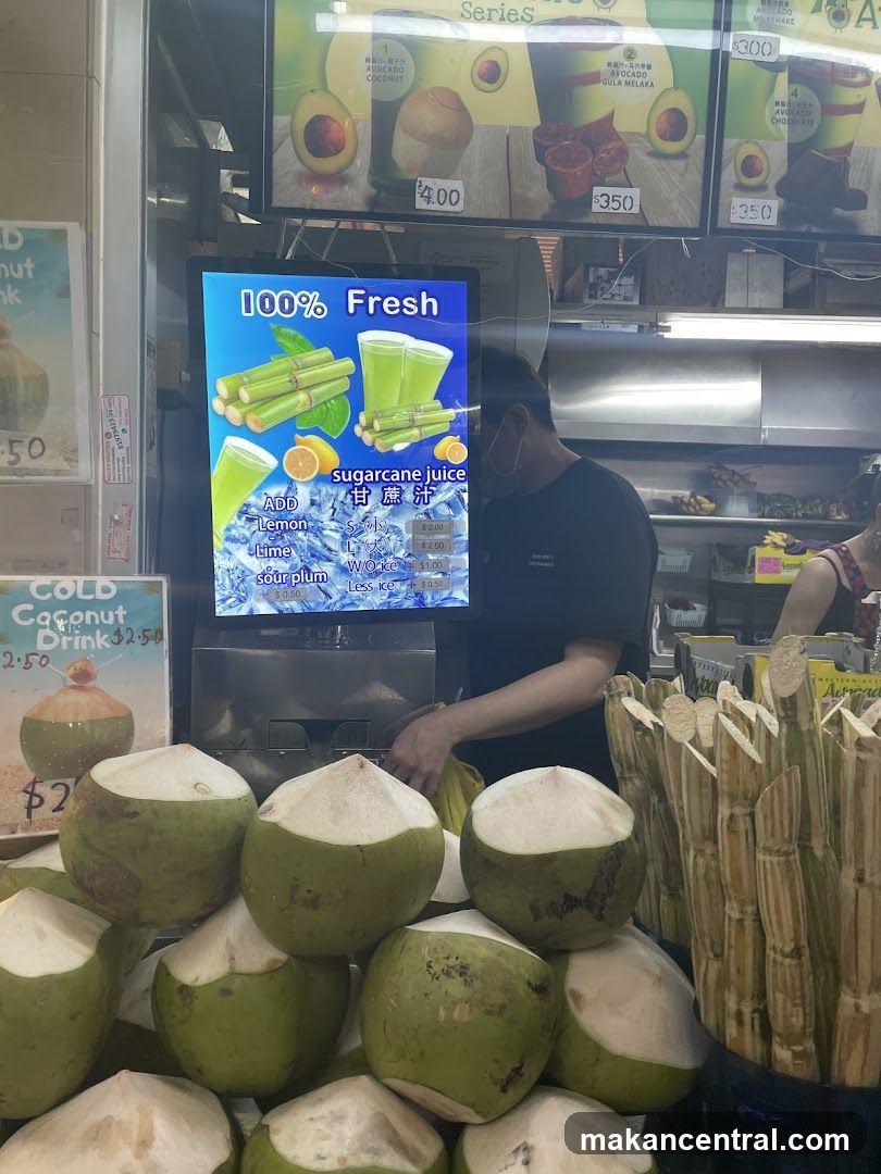 Sugarcane Juice and Coconut Drinks
