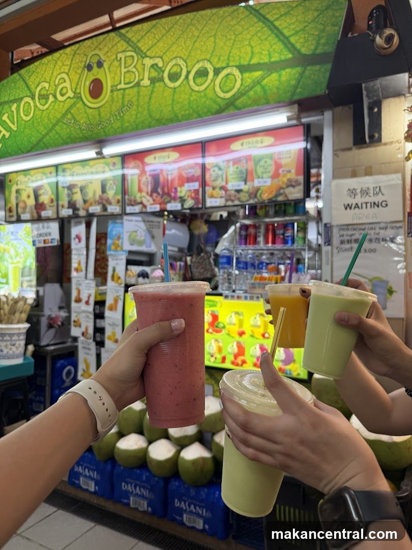 People toasting with smoothies