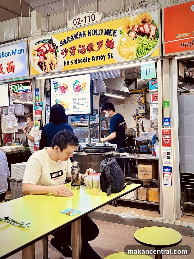 Food Stall with Customers