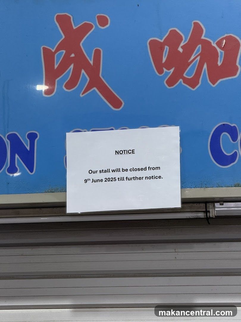 Stall Closure Notice
