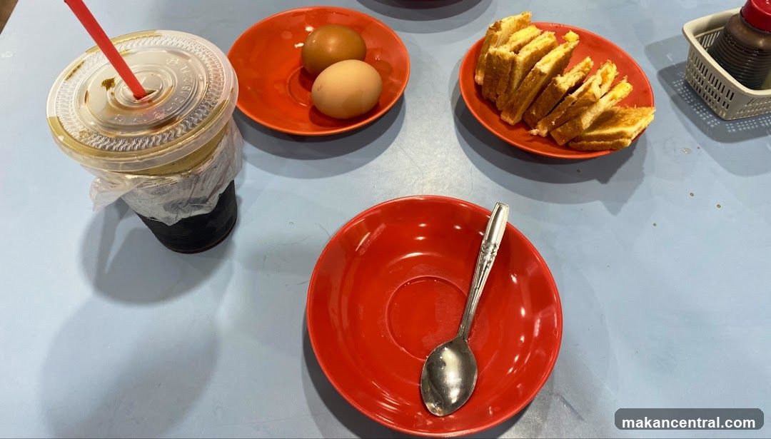Table with breakfast items