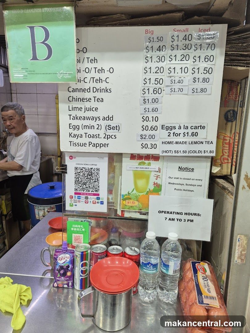Food Stall Menu and Products
