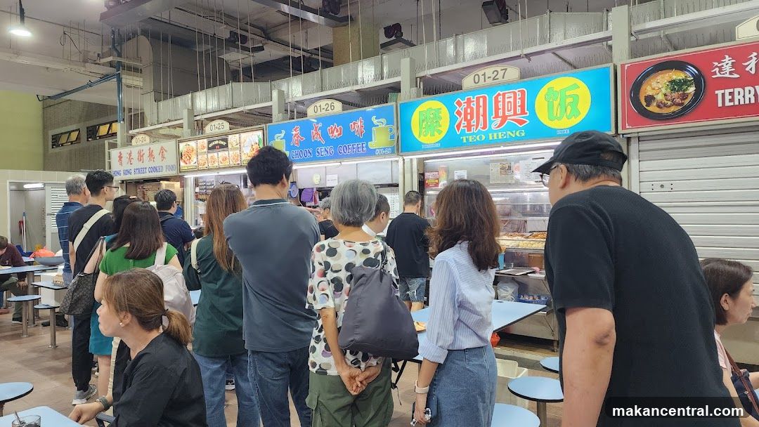 Food Stalls with Customers