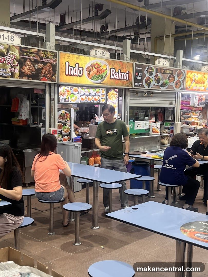Food stalls in a hawker center