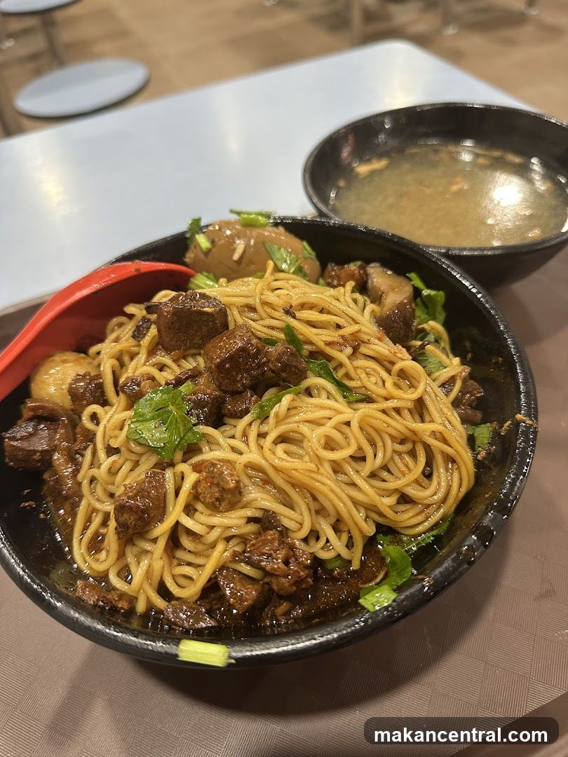 Noodles with Meat and Soup