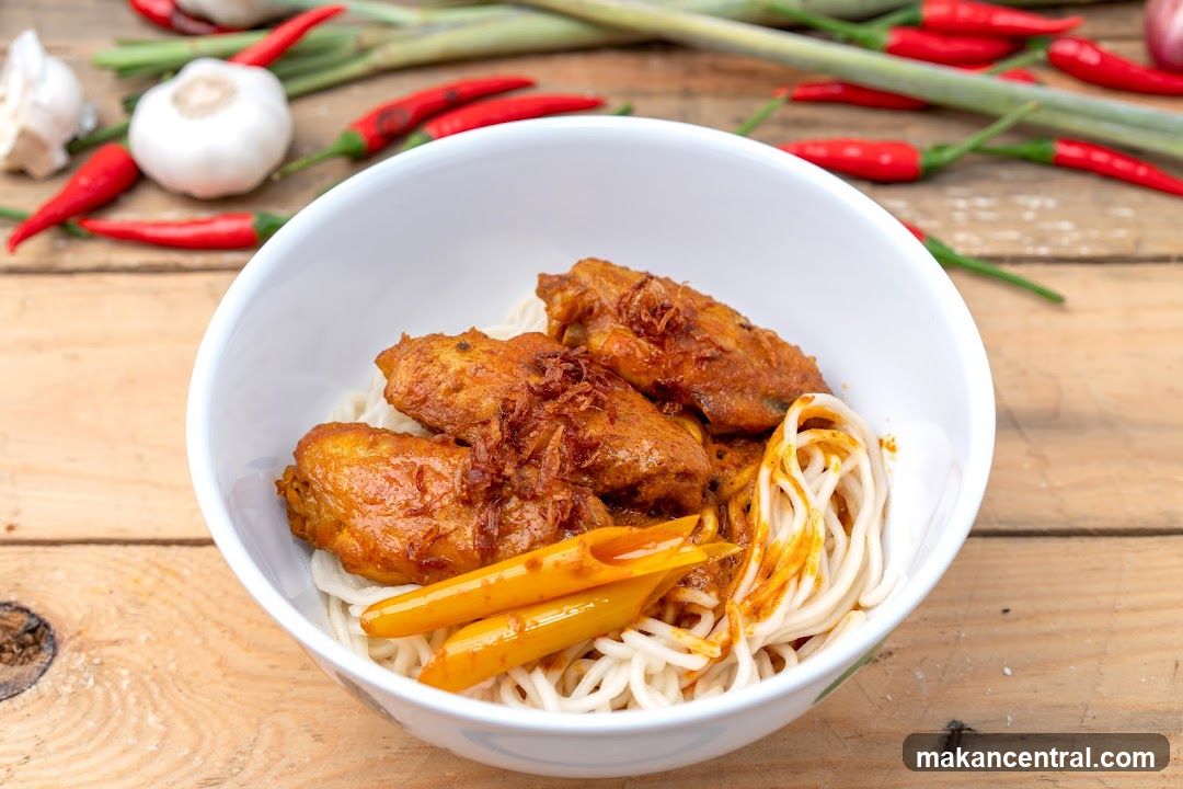 Chicken Wings with Noodles