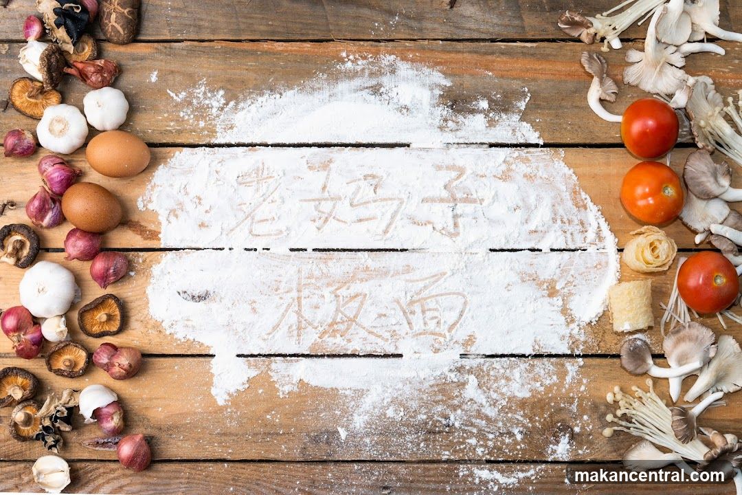Ingredients and Chinese Characters on Flour