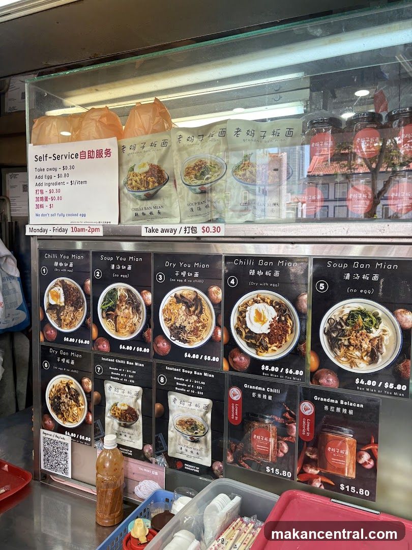 Grandma Ban Mian Menu