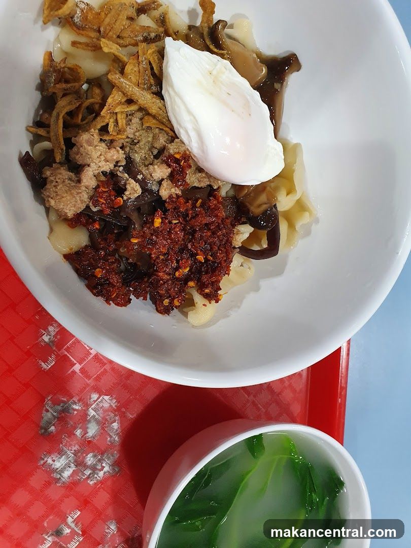 Noodles with Toppings and Soup