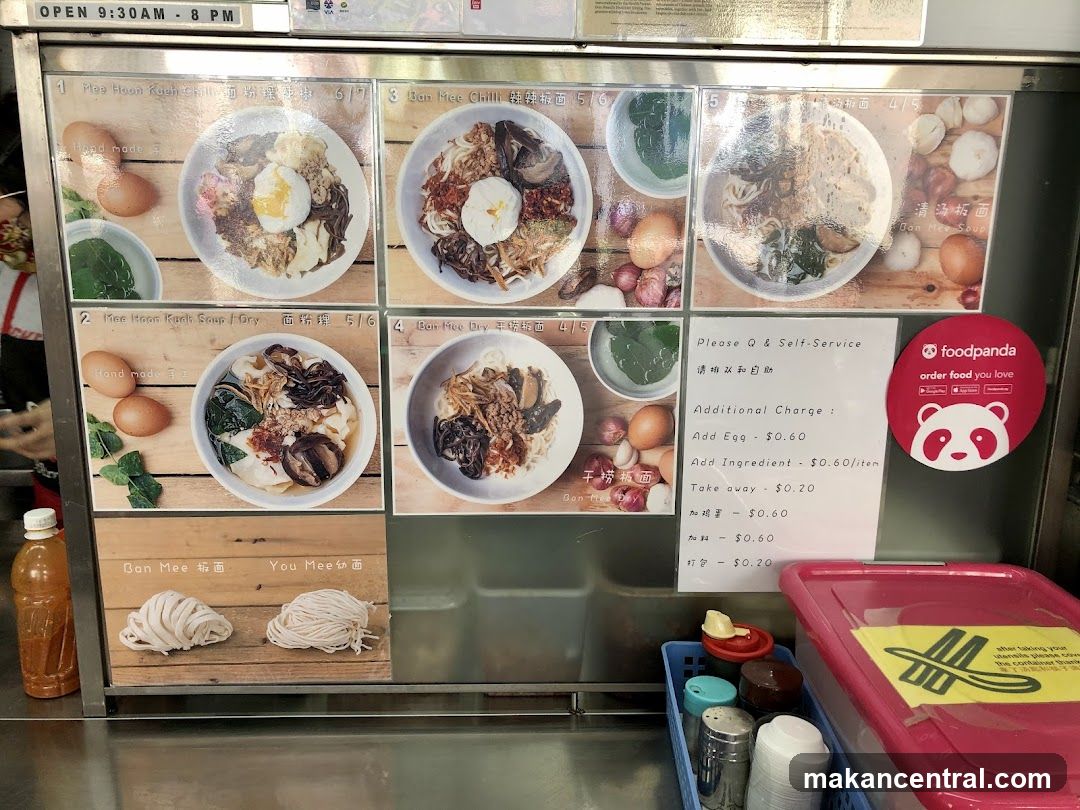 Noodle Menu