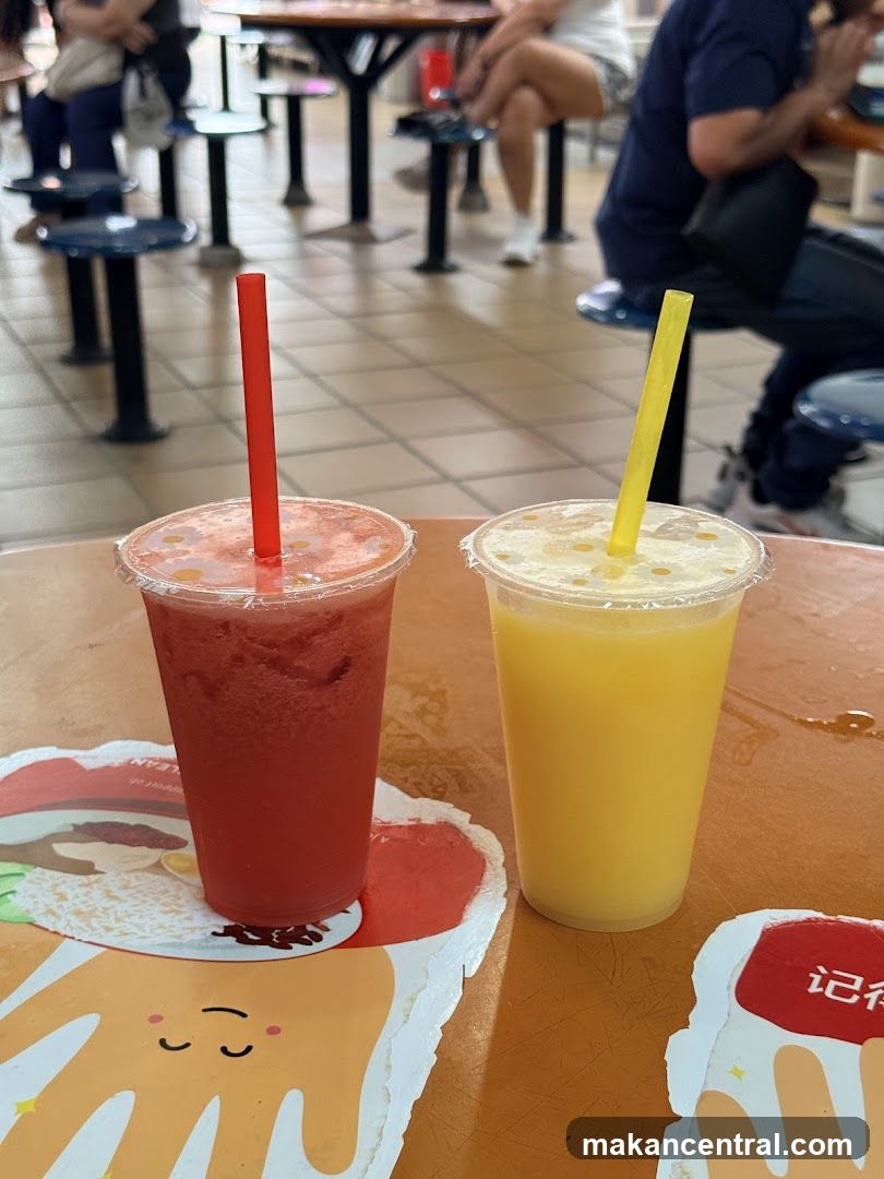 Two Drinks on a Table