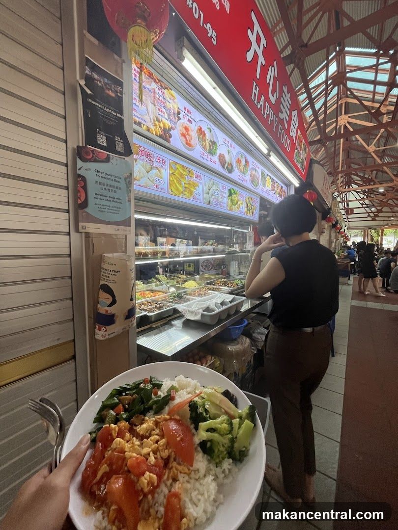 Food Stall with Dishes