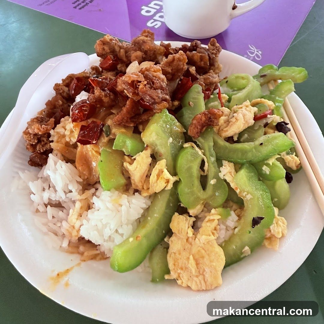 Stir-fried dish with rice