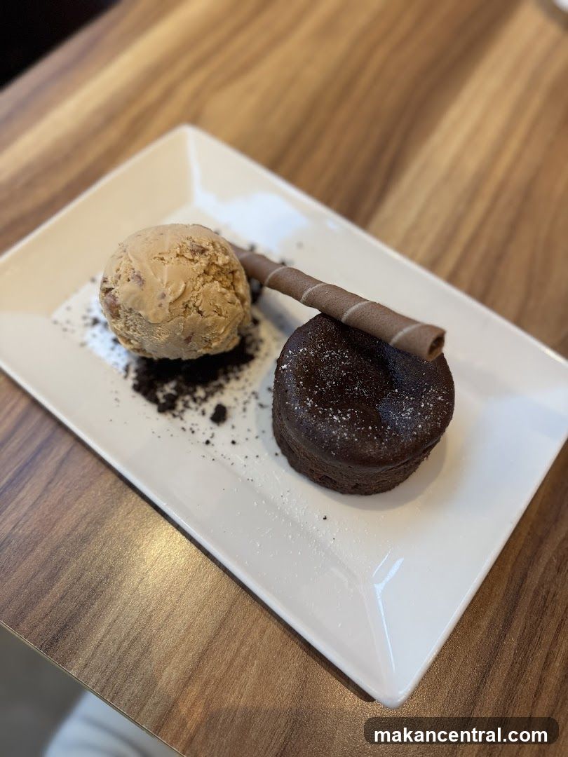 Chocolate Lava Cake with Ice Cream
