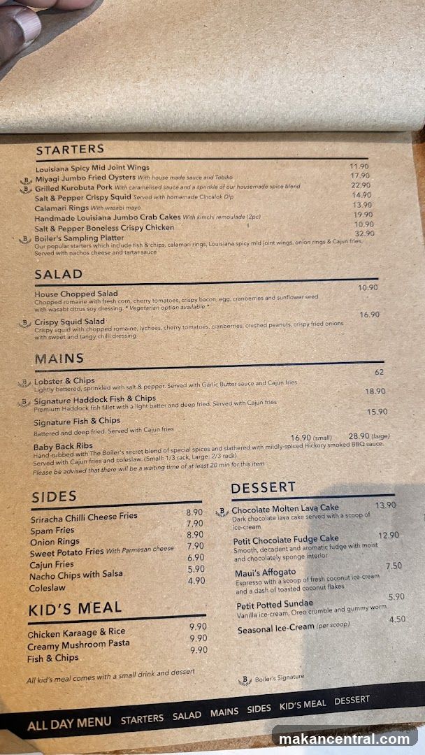 All Day Menu