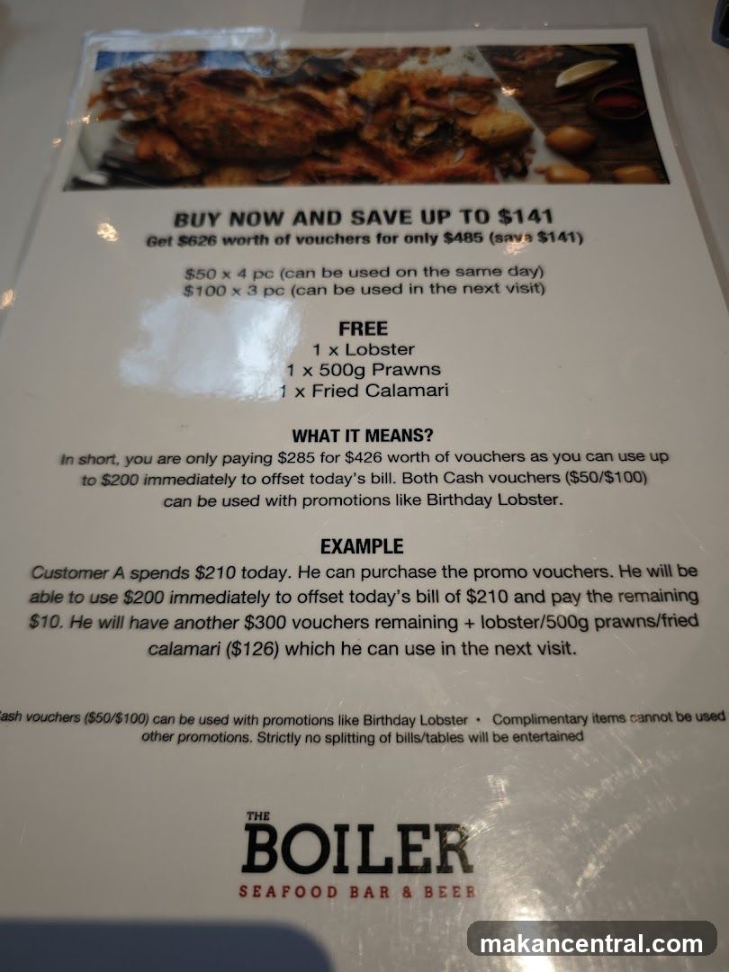The Boiler Seafood Bar & Beer Promotion