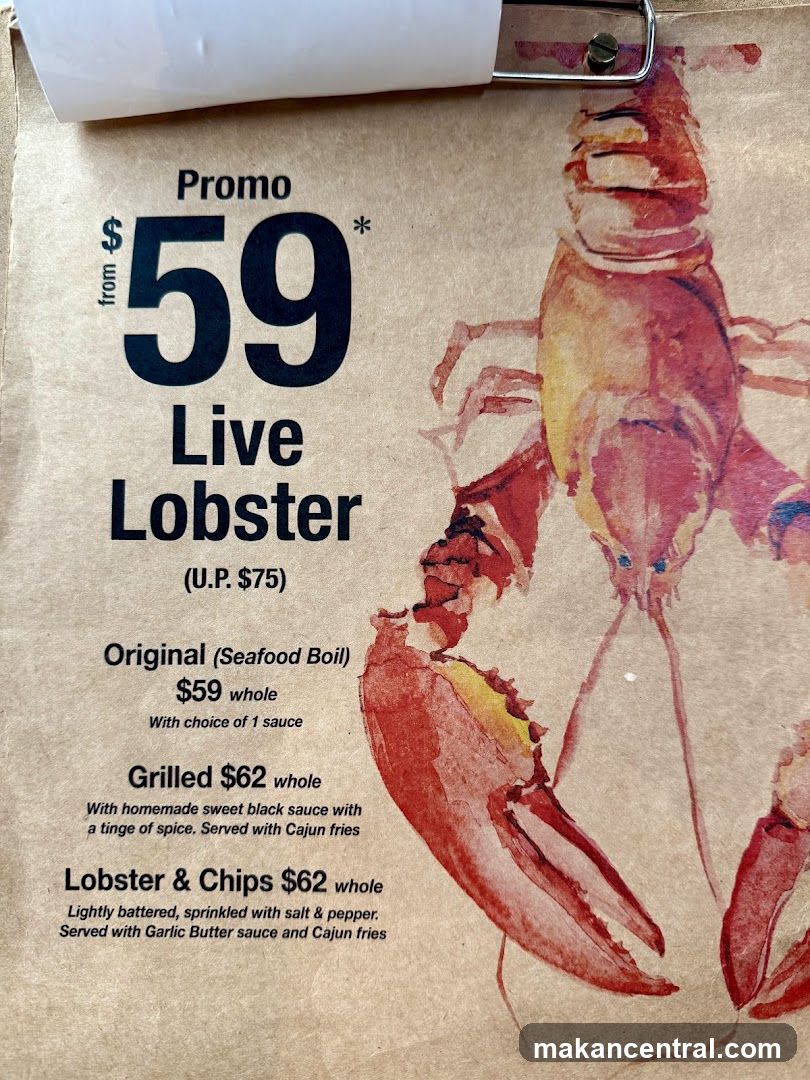 Live Lobster Promo