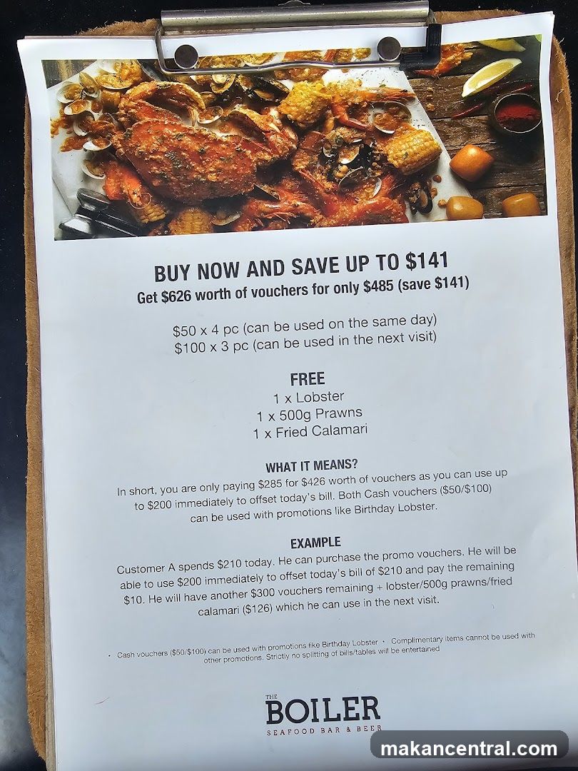 The Boiler Seafood Bar & Beer Voucher Offer